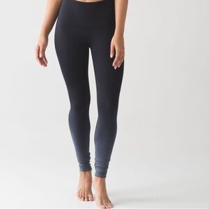 Lululemon Wunder Under Pants. Hi Rise. Ombré. 4